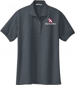 Port Authority Ladies Silk Touch Polo, Steel Grey